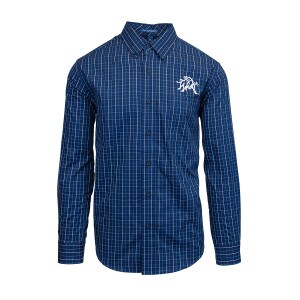 aggie bull grid button down shirt